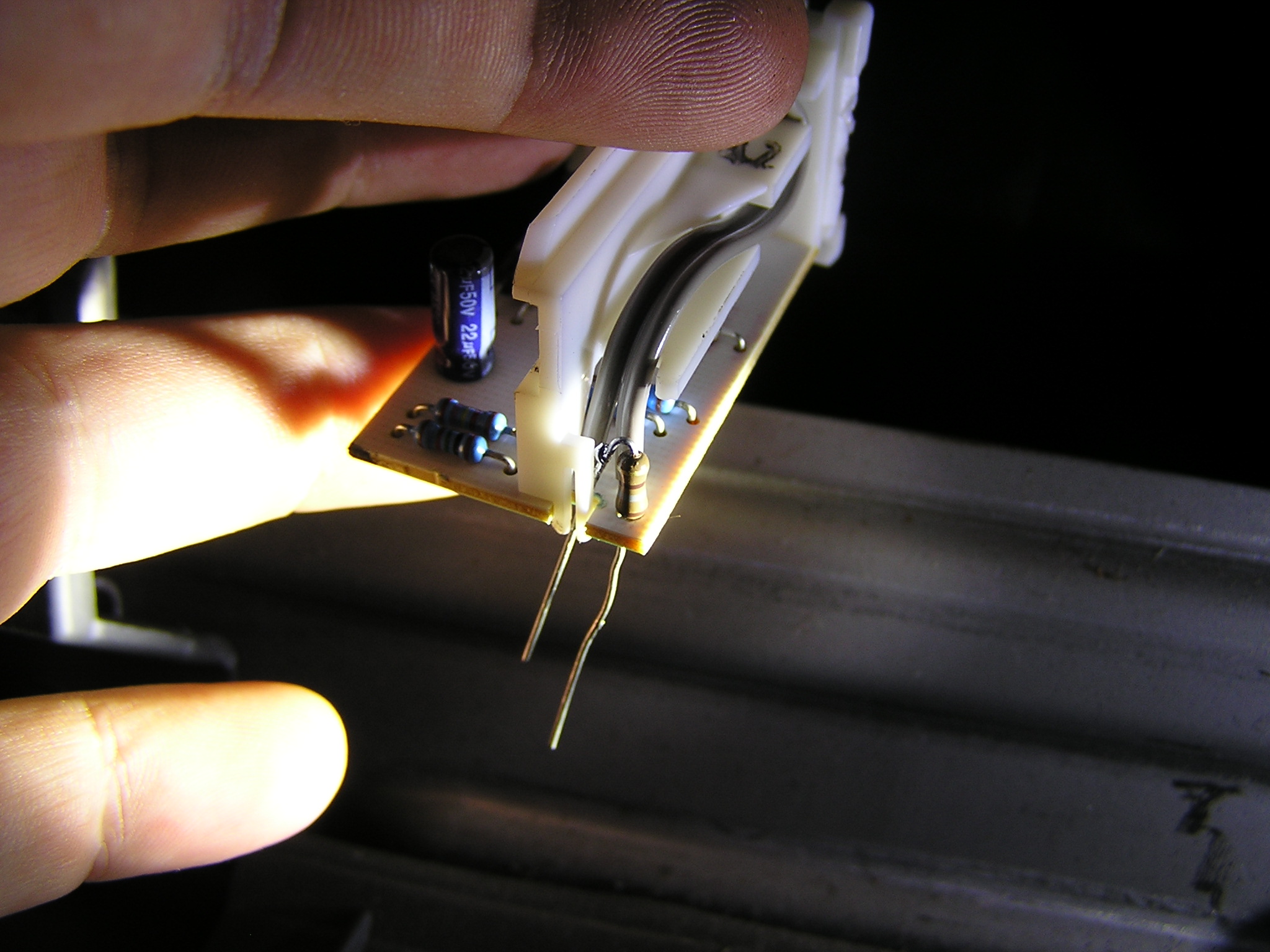 Adding the resistor